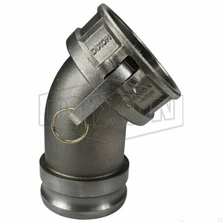 DIXON Cam and Groove Adapter with Buna-N Seal, 4 in, Adapter x Coupler, Malleable Iron, Domestic 400DA-45MI
